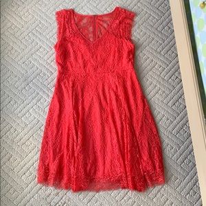 TORRID ORANGE LACE SUMMER DRESS
